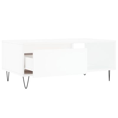 vidaXL Coffee Table White 90x50x36.5 cm Engineered Wood