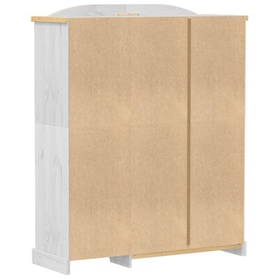 vidaXL Wardrobe Corona White 151.5x52x186 cm Solid Wood Pine