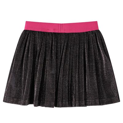 Kids' Pleated Skirt with Glitter Navy 104