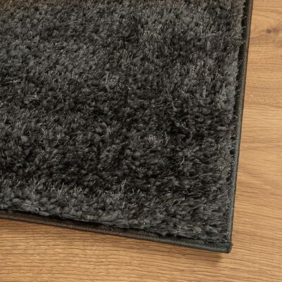 vidaXL Rug ISTAN High Pile Shiny Look Anthracite 160x230 cm