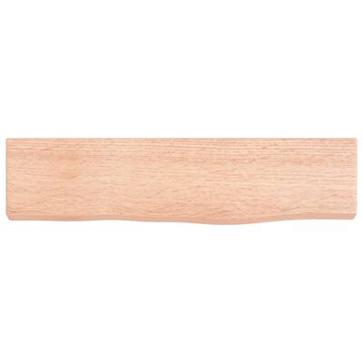 vidaXL Wall Shelf Light Brown 40x10x2 cm Treated Solid Wood Oak