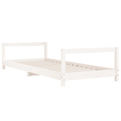 vidaXL Kids Bed Frame White 90x190 cm Solid Wood Pine