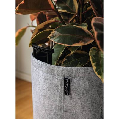 LECHUZA Planter TRENDCOVER 32 Felt ALL-IN-ONE Light Grey