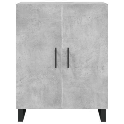 vidaXL Highboard Concrete Grey 69.5x34x180 cm Engineered Wood