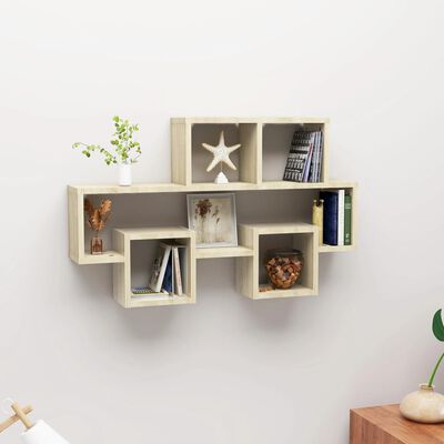 vidaXL Car-shaped Wall Shelf Sonoma Oak 82x15x51 cm Engineered Wood