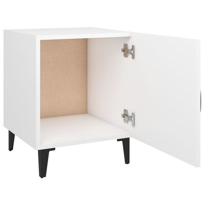 vidaXL Bedside Cabinets 2 pcs White Engineered Wood