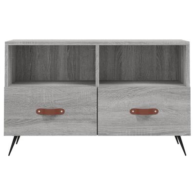 vidaXL TV Cabinet Grey Sonoma 80x36x50 cm Engineered Wood