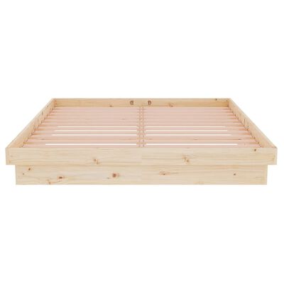 vidaXL Bed Frame without Mattress Solid Wood Double