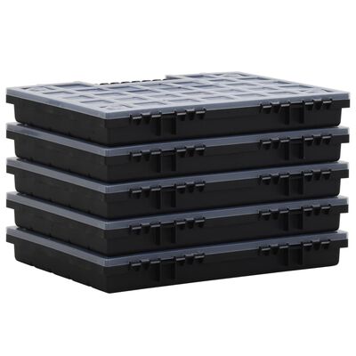 vidaXL Assortment Boxes 10 pcs 40x30x5 cm Polypropylene