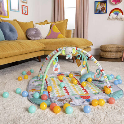 Bright Starts 5-in-1 Activity Gym and Ball Pit Your Way Ball Play Totally Tropical