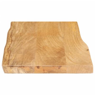 vidaXL Table Top 60x40x3.8 cm Live Edge Solid Wood Mango