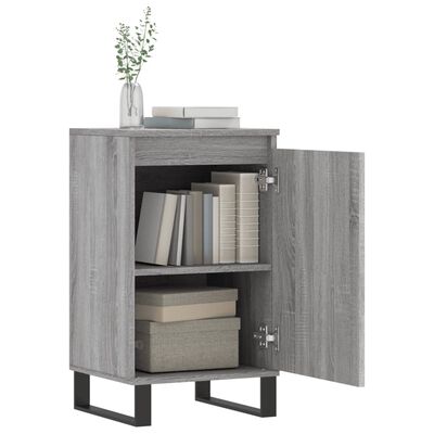 vidaXL Sideboards 2 pcs Grey Sonoma 40x35x70 cm Engineered Wood