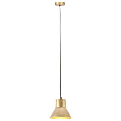 vidaXL Hanging Lamp 25 W Brass Round 17 cm E27