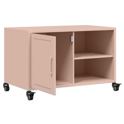 vidaXL TV Cabinet Pink 68x39x43.5 cm Steel