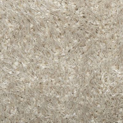 vidaXL Rug ISTAN High Pile Shiny Look Beige Ø 120 cm