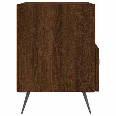 vidaXL Bedside Cabinet Brown Oak 40x35x47.5 cm Engineered Wood