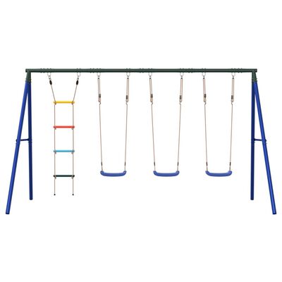 vidaXL Outdoor Swing Set with Swings and Ladder