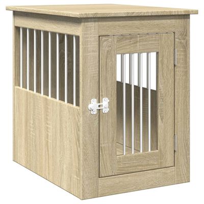 vidaXL Dog Crate Furniture Sonoma Oak 45x62x59 cm Engineered Wood