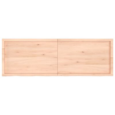 vidaXL Table Top 180x60x(2-4) cm Untreated Solid Wood Oak