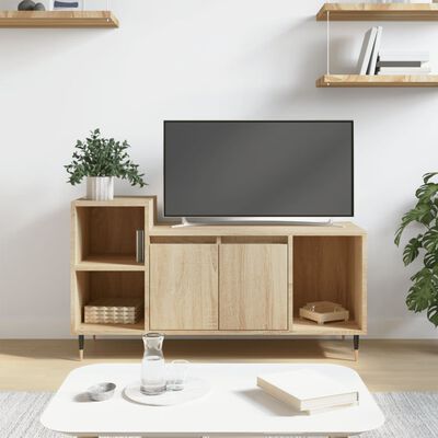 vidaXL TV Cabinet Sonoma Oak 100x35x55 cm Engineered Wood