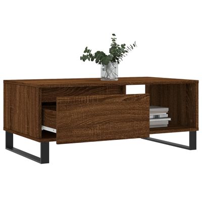 vidaXL Coffee Table Brown Oak 90x50x36.5 cm Engineered Wood