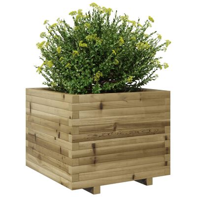 vidaXL Garden Planter 60x60x49.5 cm Impregnated Wood Pine