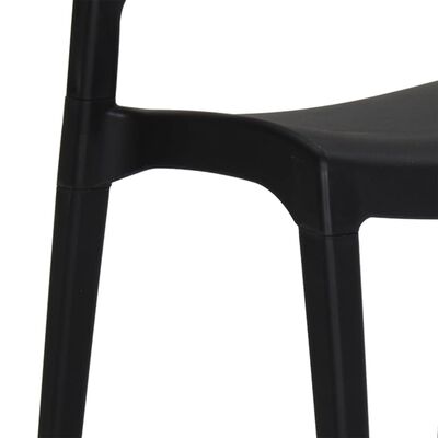 vidaXL Garden Chairs 2 pcs Anthracite Polypropylene