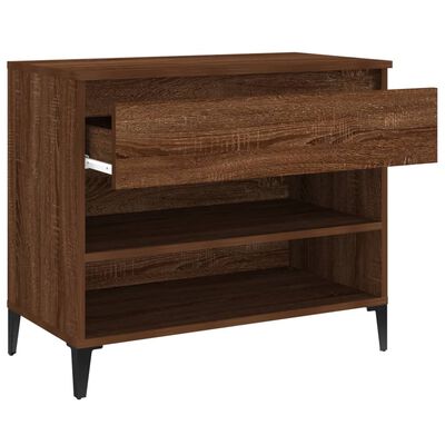 vidaXL Shoe Cabinet Brown Oak 70x36x60 cm Engineered Wood