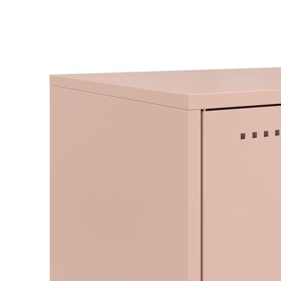 vidaXL TV Cabinet Pink 68x39x60.5 cm Steel