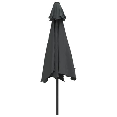 vidaXL Garden Parasol with Metal Pole 300 cm Anthracite