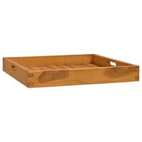 vidaXL Serving Tray 50x50 cm Solid Teak Wood