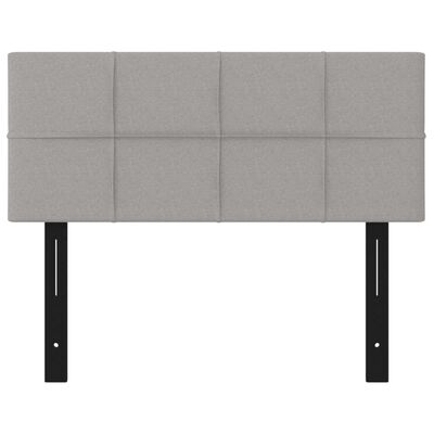 vidaXL Headboard Light Grey 100x5x78/88 cm Fabric