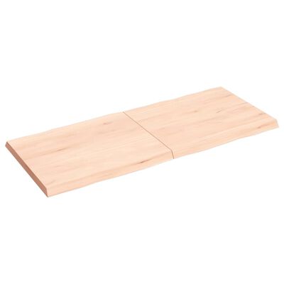 vidaXL Table Top 120x50x(2-4) cm Untreated Solid Wood Live Edge