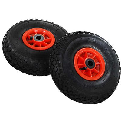 vidaXL Sack Truck Wheels 2 pcs Rubber 3.00-4 (245x82)