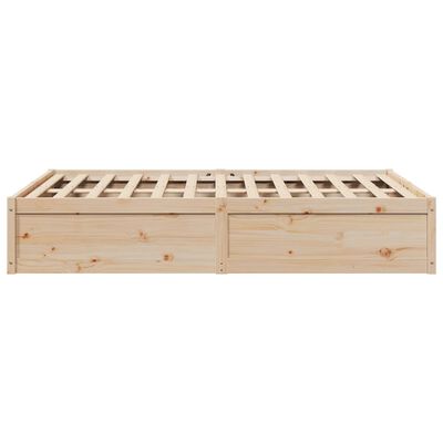 vidaXL Bed Frame without Mattress 140x200 cm Solid Wood Pine