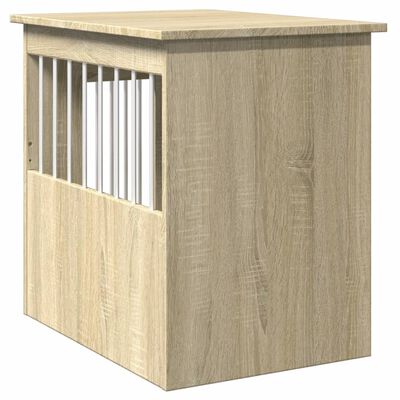 vidaXL Dog Crate Furniture Sonoma Oak 45x62x59 cm Engineered Wood