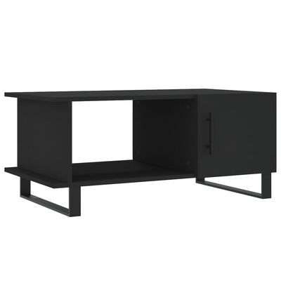 vidaXL Coffee Table Black 90x50x40 cm Engineered Wood