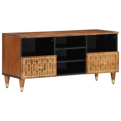 vidaXL TV Cabinet 100x33x46 cm Solid Wood Mango