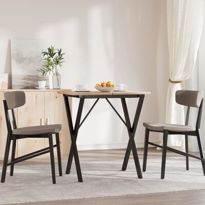 vidaXL Dining Table Legs X-Frame 60x50x73 cm Cast Iron