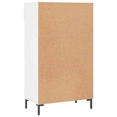 vidaXL Shoe Cabinet High Gloss White 60x35x105 cm Engineered Wood