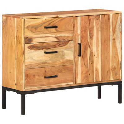 vidaXL Sideboard 88x30x73 cm Solid Acacia Wood