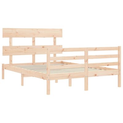 vidaXL Bed Frame without Mattress 140x200 cm Solid Wood