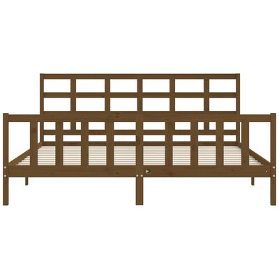 vidaXL Bed Frame without Mattress Honey Brown 200x200 cm Solid Wood Pine