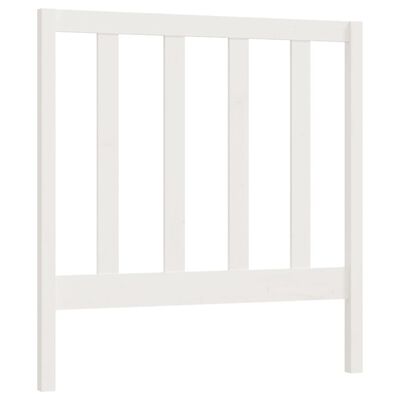 vidaXL Bed Headboard White 95x4x100 cm Solid Wood Pine