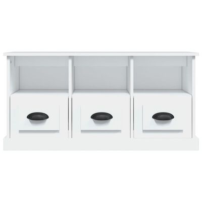 vidaXL TV Cabinet White 100x35x50 cm Engineered Wood