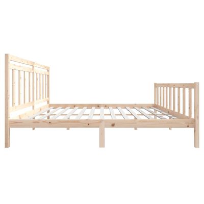 vidaXL Bed Frame without Mattress Super King Solid Wood