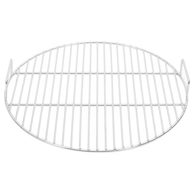 vidaXL BBQ Grill Grate with Handles Round Ø44.5 cm 304 Stainless Steel
