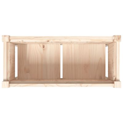 vidaXL Garden Planter with Legs 70x31x70 cm Solid Wood Pine