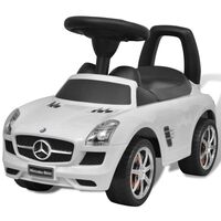 vidaXL Foot-Powered Kids Car White