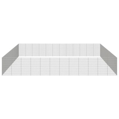 vidaXL Free Range Animal Enclosure 48-Panel 54x100 cm Galvanised Iron